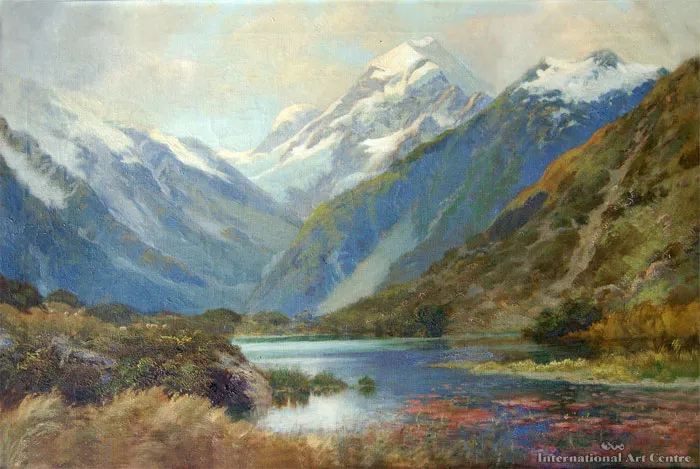 Mt Cook from Red Lake, Hermitage | International Art Centre