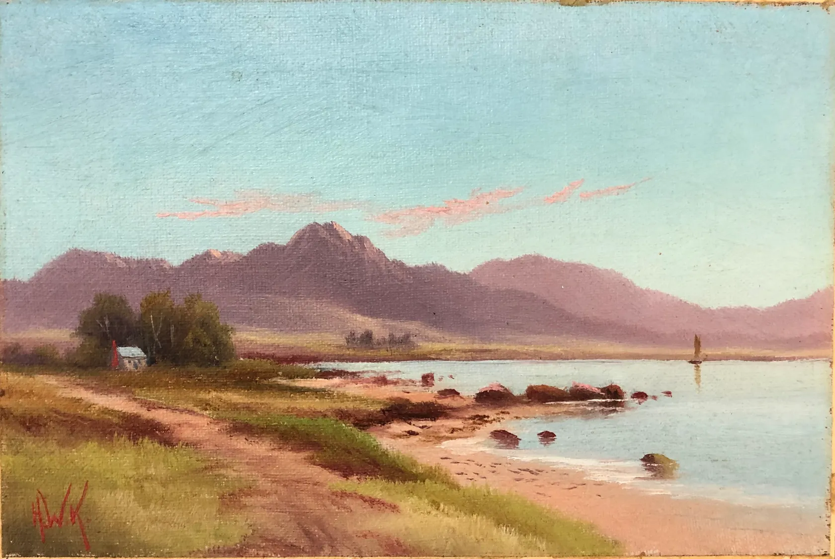 WILLIAM HENRY KIRKWOOD (1854 - 1925) - Riwaka, Nelson - unframed ...