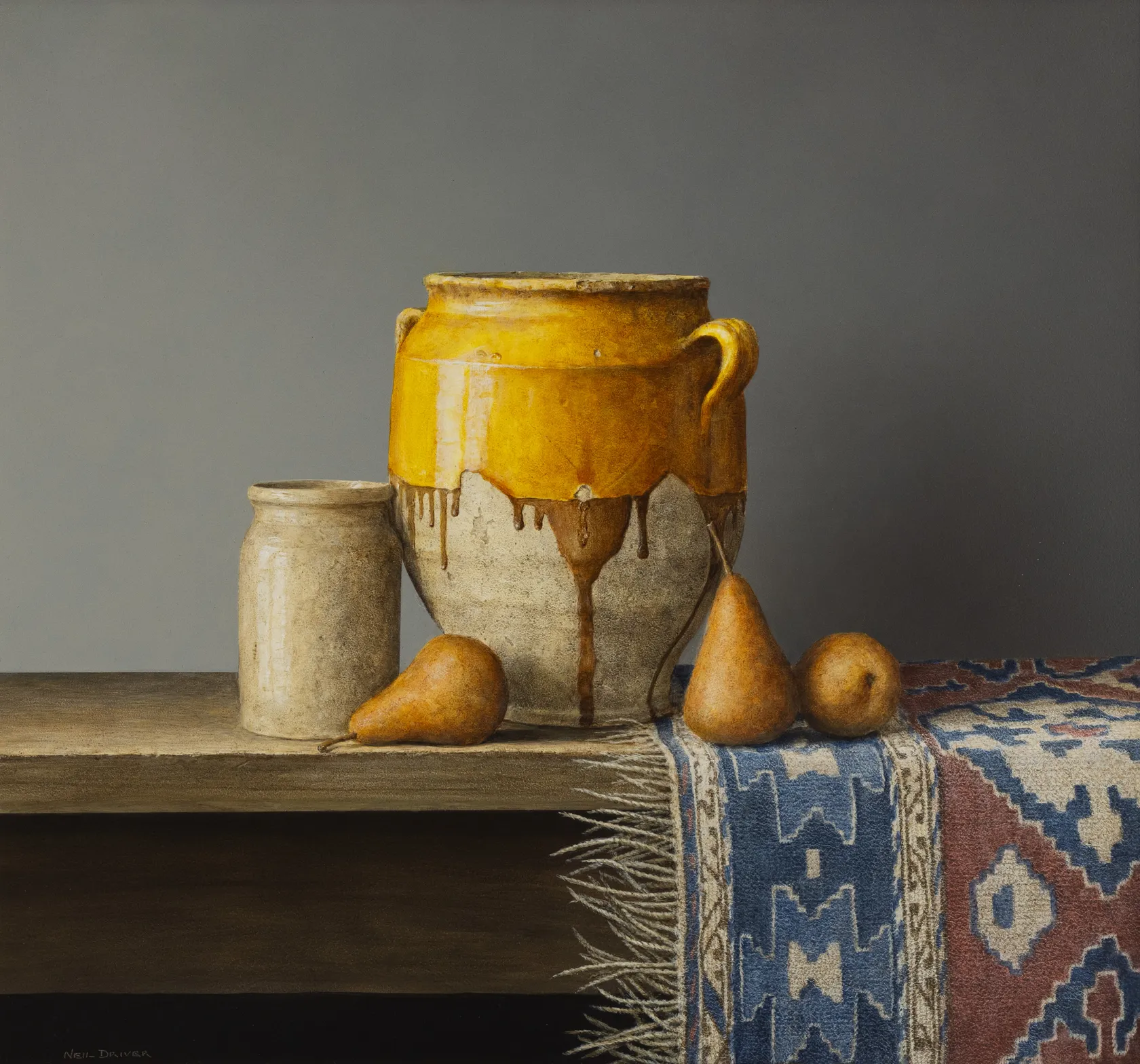 NEIL DRIVER - Pears Confit Pot and Rug | International Art Centre