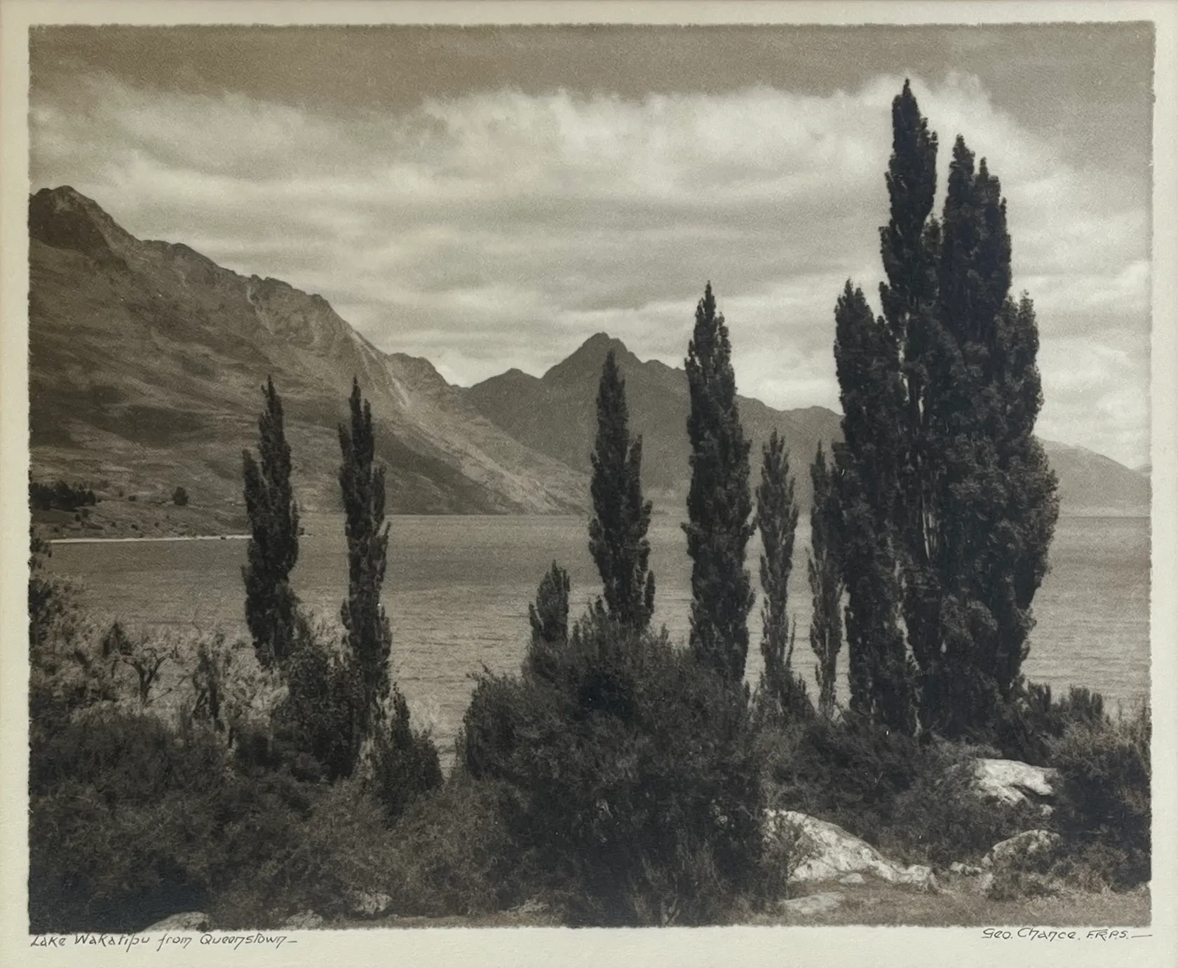 GEORGE CHANCE - Lake Wakatipu from Queenstown | International Art Centre